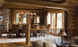 Wnętrze drewnianego domu: pomysły na zdjęcia i filmy