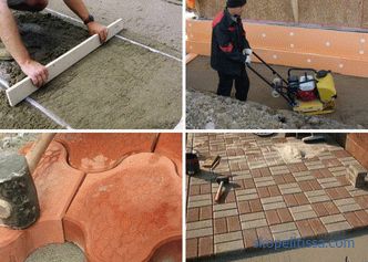 Układanie płyt chodnikowych na chodniku z betonu - technologia prac budowlanych