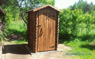 Drewniana toaleta do zaoferowania, widoki, jak budować, schematy, zdjęcia