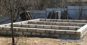 Fundamentowy blok betonowy 200x200x400, charakterystyka bloku FBS dla fundacji, aplikacji, cen w Moskwie